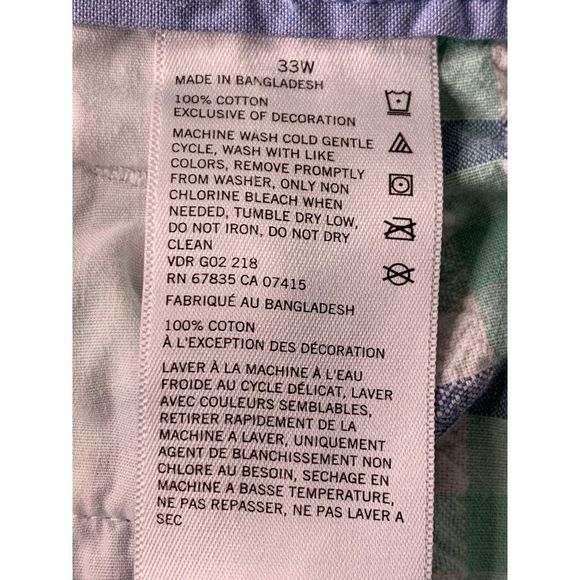 Nautica Mens Seersucker Shorts Burmda Size 33 Cruise Ship 6367 GUC Cotton - Picture 6 of 6